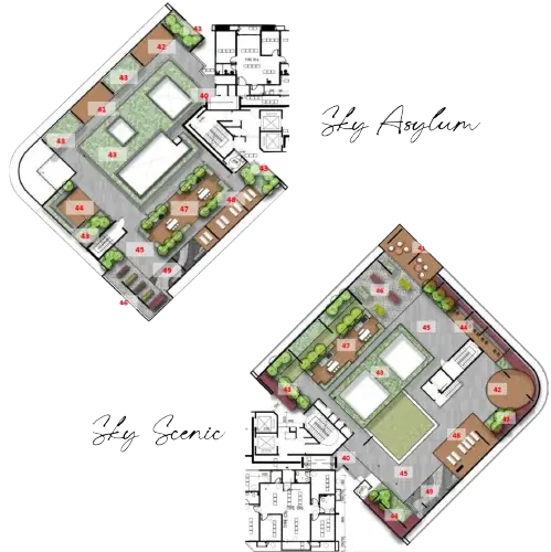 Sky Facilities Level 36 plan